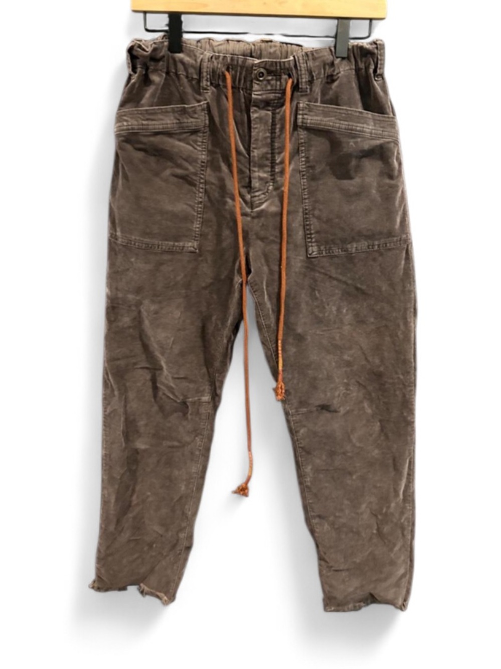 Free People We The Free City Slouch Cord Pants Grey Corduroy XS - Picture 3 of 5